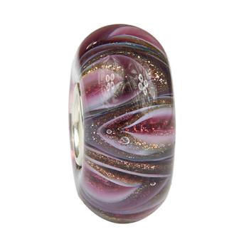 Hot Lavender Sparkle Gravity Waves - Ogerbeads Glas